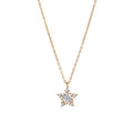 100% 925 Sterling Silver Five Pointed Star Charm Pendant Necklace