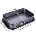 Newest Design Stainless Steel Set of 3 Non-Stick Cheesecake Cake Pot Accessories Rectangular Springform Pan