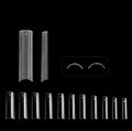 2XL Nail Tips No C Curve 500Pcs Box Square Stiletto Extra Long Straight ABS Nails Custom LOGO XXL No C Curve Coffin Nail Tips