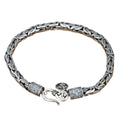 Real Pure 925 Sterling Silver Bracelet Men Link Chain Peace Lines Corsair Best Gifts Vintage Punk Thai Silver Armband Man