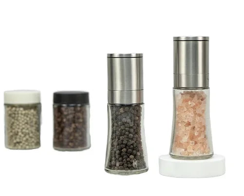 Best Price Customized Disposable Stainless Steel Adjustable Refillable Spice Salt Pepper Grinder for Home Kitchen Wholesale