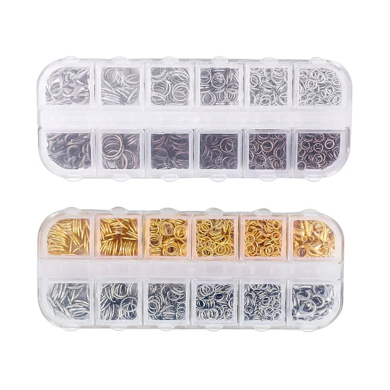 Stainless Steel Gold Lobster Buckle Clasp for Jewelry Plated Spring Jump Ring Pliers Tool Set Necklaces Bracelets Accessories
