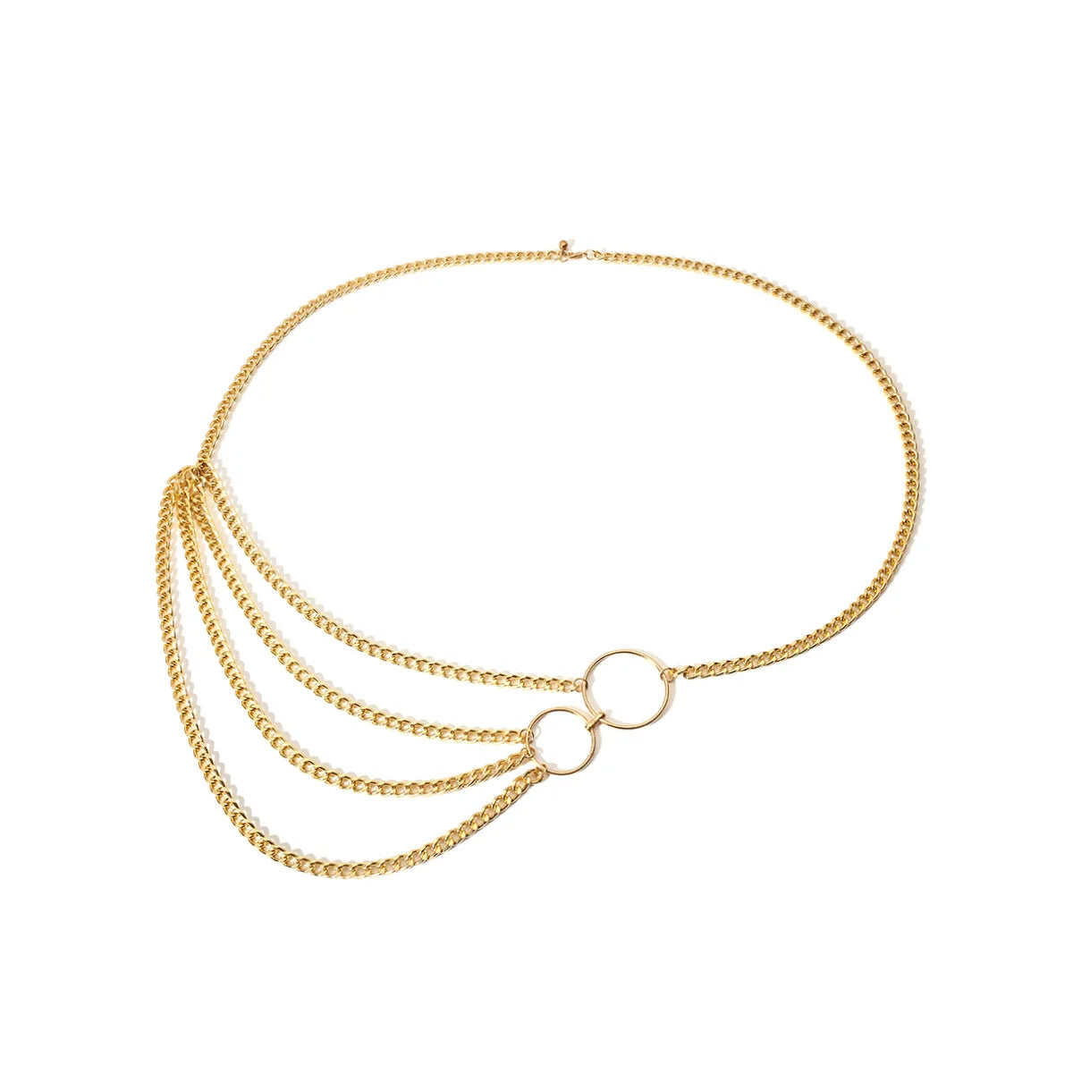 2022 New Simple Women Chain Fashion Belt Metal Female Chain Decorative Dress Belt