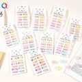 6 Piece Mini Size Frosted Unclear Hair Claw Clip Set Fun Hair Accessories