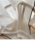 New Design Drapes Modern Luxury Linen Style Jacquard Sheer Curtains for Living Room Tulle Window Curtains for Home Hotel