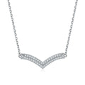 Luxury Fashion925 Silver Zircon Elegant Pendant Necklace for Women Jewelry