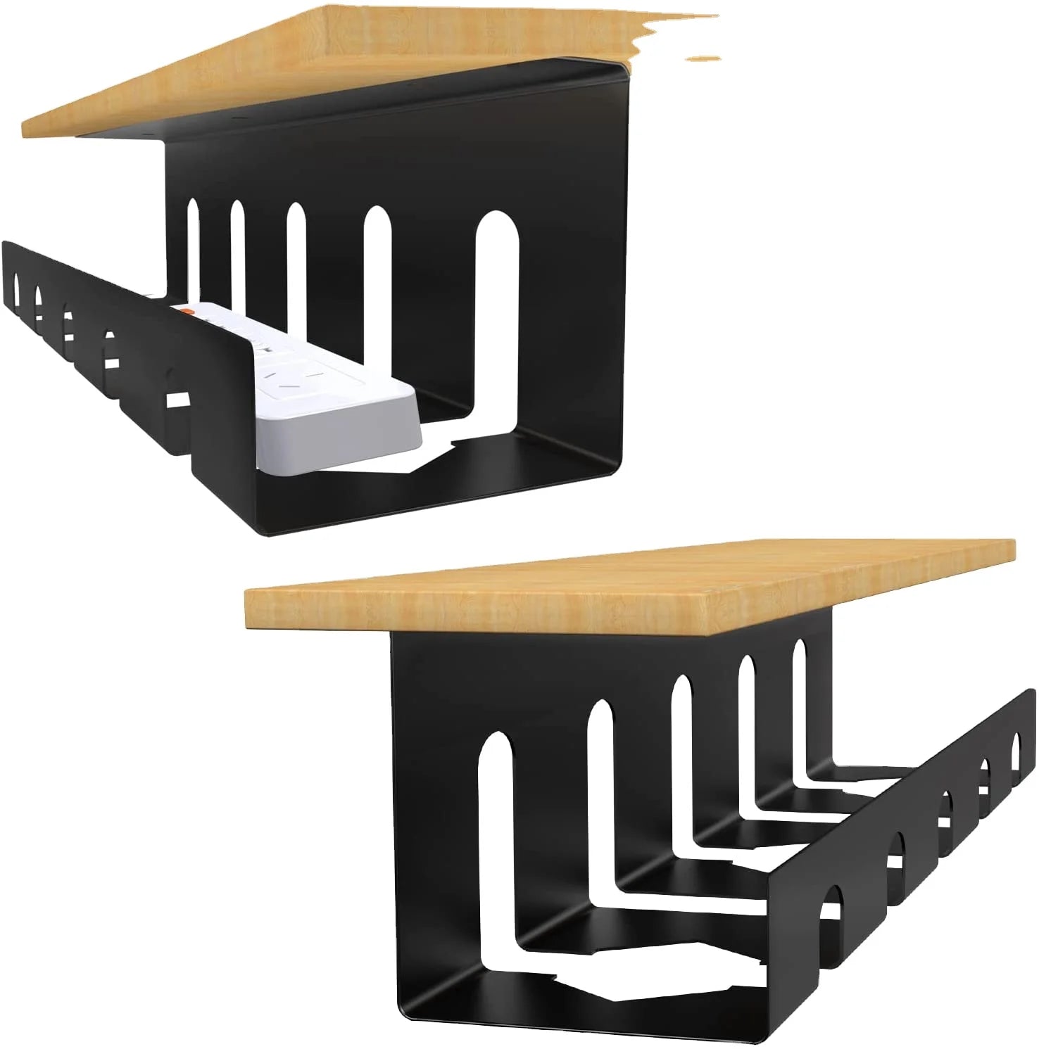 Under Desk Hanging Cable Ducting Home Office Desk Management Cable Organizer Tray
