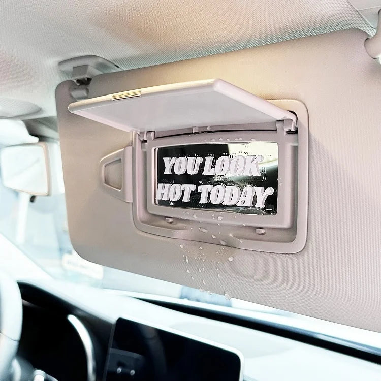 Custom Outdoor Vinyl Removable Motivational Affirmation Rear View Mirror Vehicle Car Decal Sticker