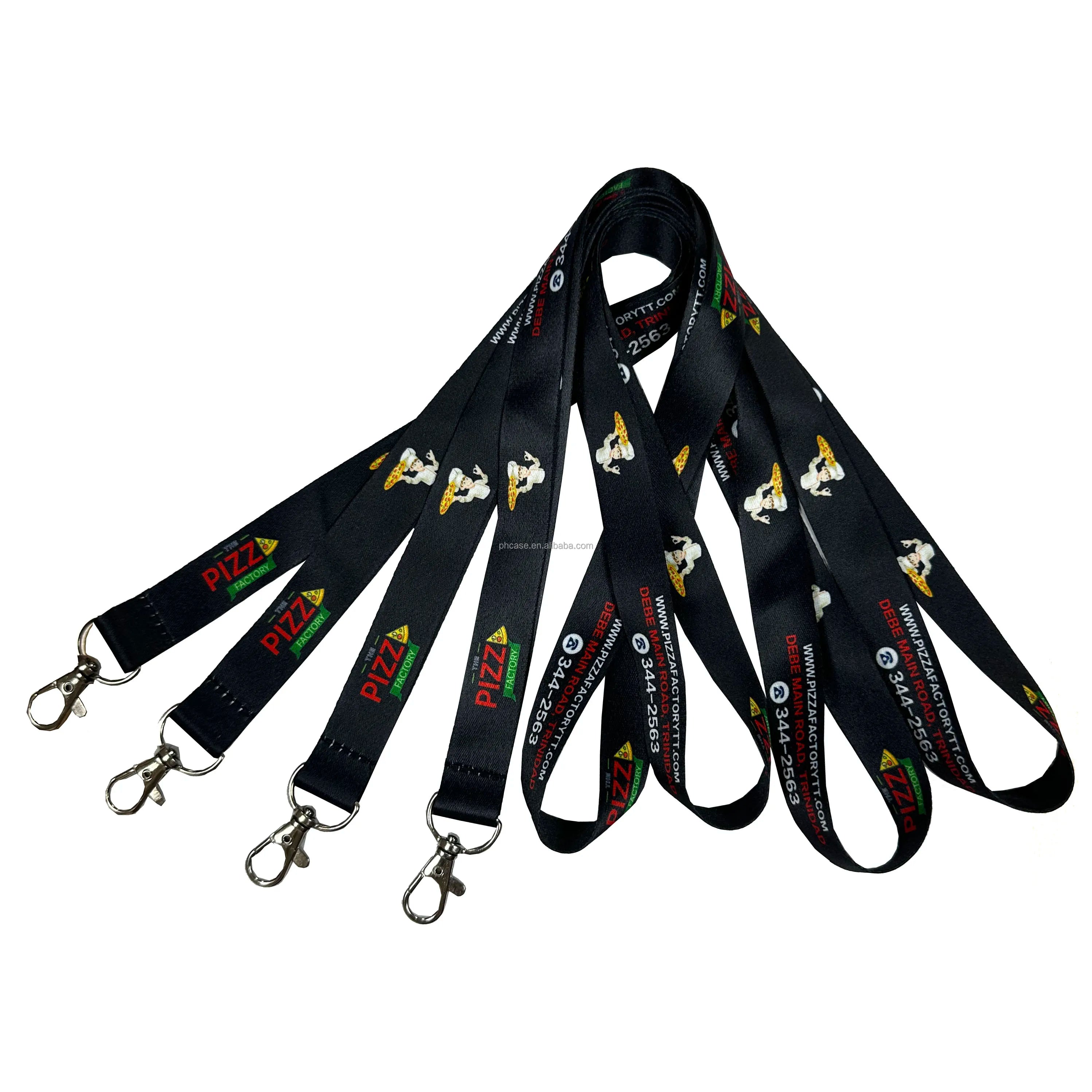 Free Samples/Design Direct Factory Wholesale Custom Neck Lanyard Sublimation Polyester Nylon Printed Promotional ID Card Holder