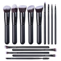 Black Series Professional Brush Makeup Kit Hot Selling Make up Brush Set Synthetic Hair Pink Bag Beauty Care Make Tools Normal
