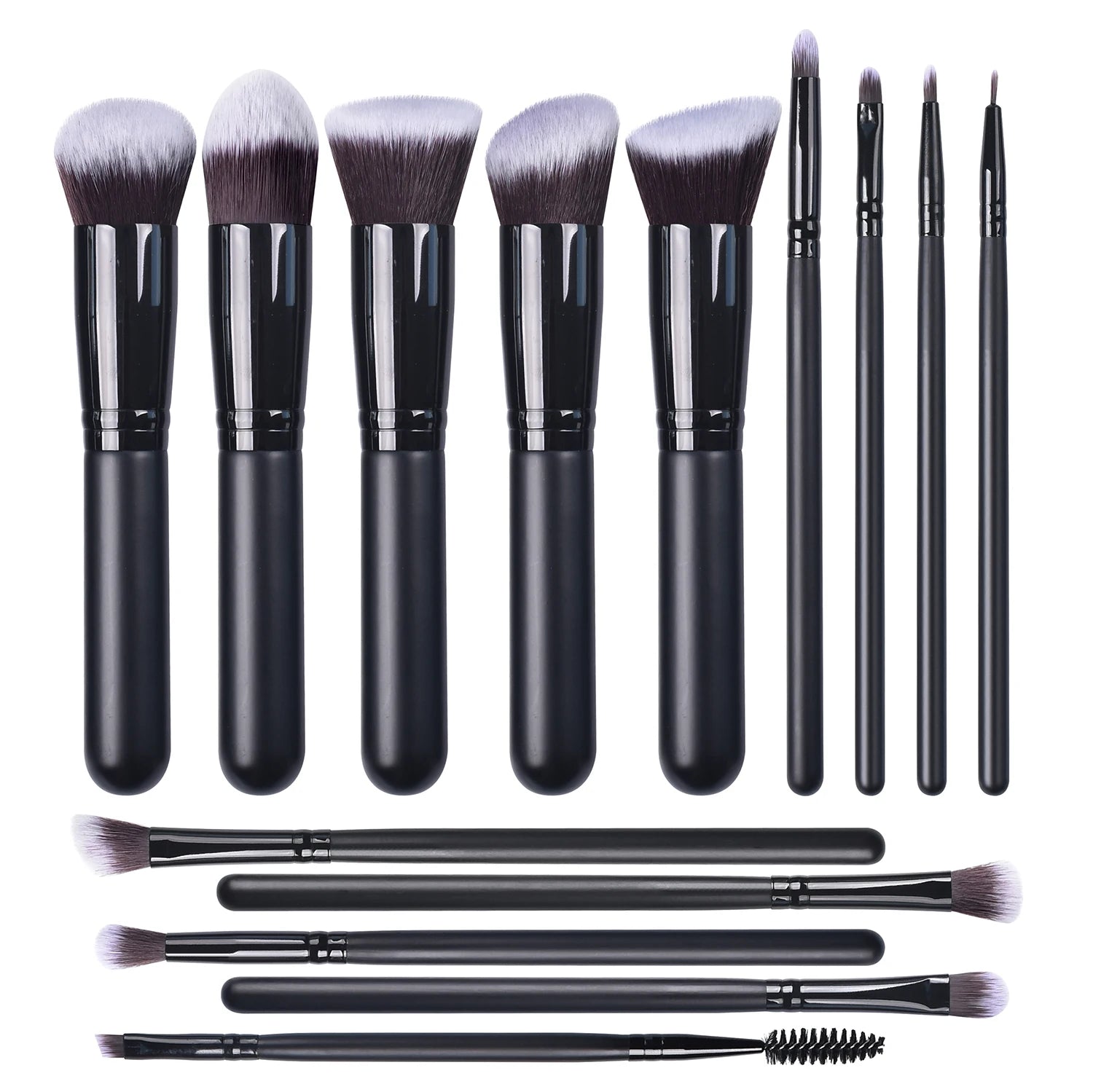 Black Series Professional Brush Makeup Kit Hot Selling Make up Brush Set Synthetic Hair Pink Bag Beauty Care Make Tools Normal