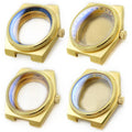 Custom Gold PRX Stainless Steel Watch Case Set SKX007/009 NH35 36 Movement 3'o Clock Sapphire Glass Caseback Part Wristwatches