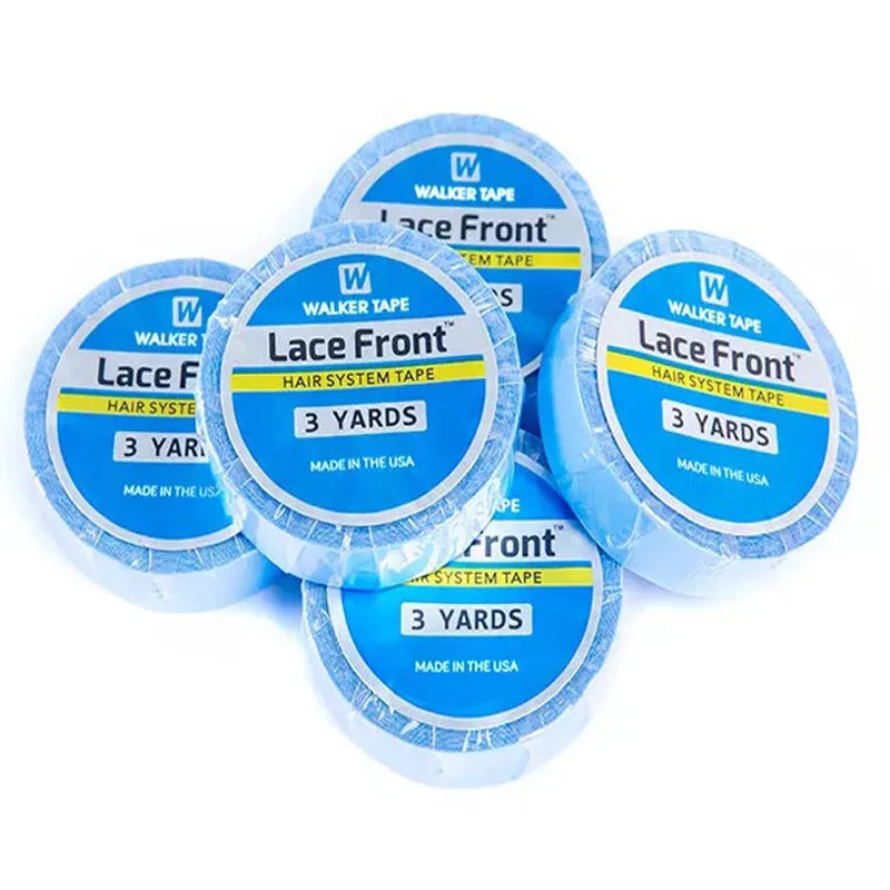 Wholesale 3-Yard Men's Hair Replacement System with Transparent Blue Tape Extensions Hair Extension Tools