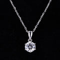 Starsgem Round Cut DEF Moissanite Vvs Diamond Dainty Custom 925 Gold Plated Necklace