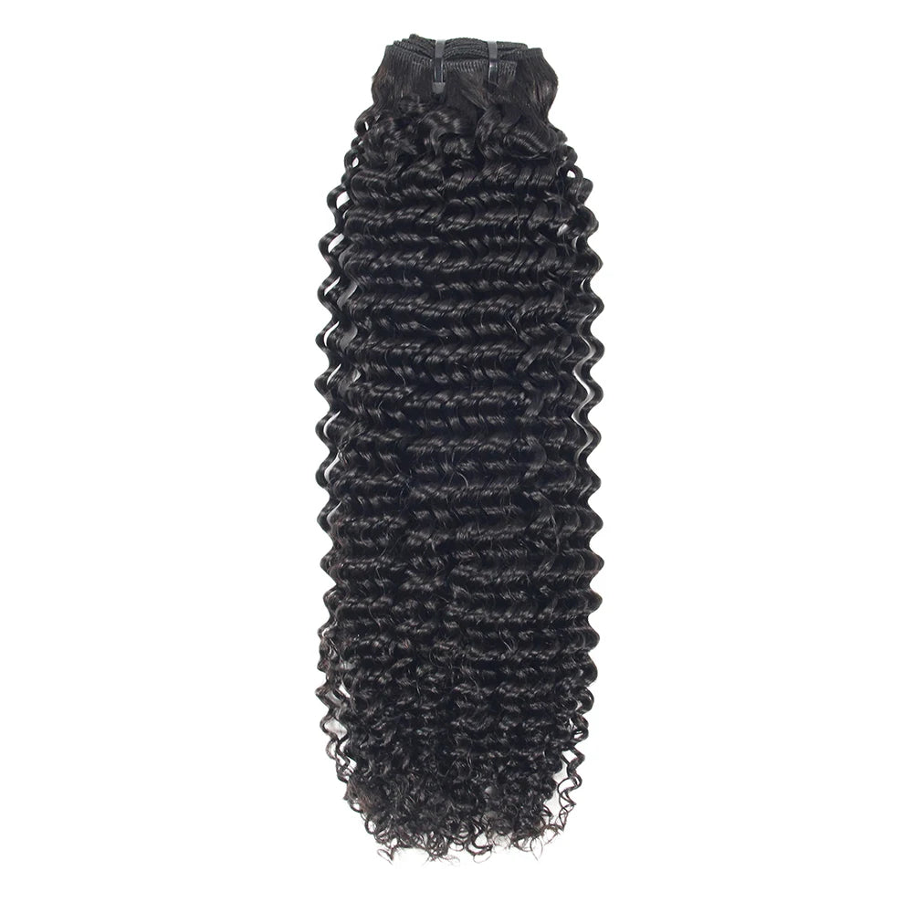 100% Unprocessed Virgin Natural Chinese Hair Kinky Curly Remy Hair Bulk Braiding Extensions with Machine Double Weft