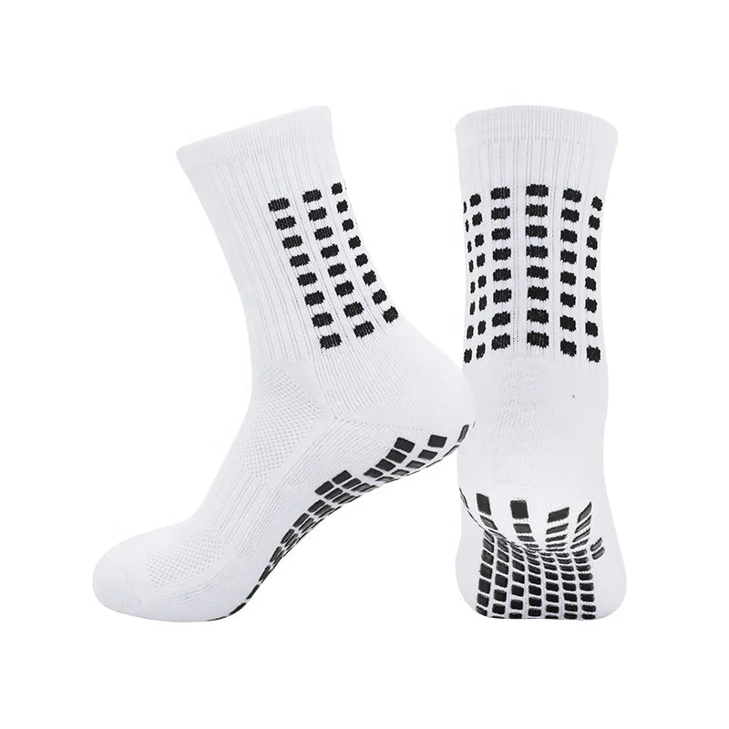 LINGTU Sports Socks Custom Brand Polyester Soccer Socks Anti Slip Sock Non Slip Soccer Sport Football