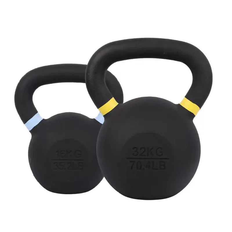 Hot Sale Customizable Solid Color Ear Cast Iron Kettlebell Men and Women Fitness Home Kettlebell Competitive Kettlebell