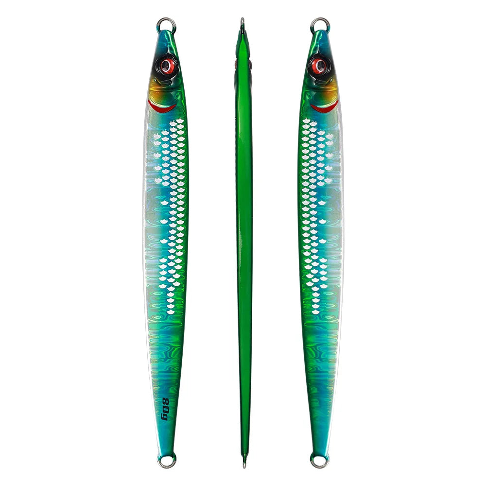 Jiggingpro Sardine Slider 40g 60g 80g 100g Sinking Lead Vertical Fishing Saltwater Jigs Slow Jig Lure Hard Fishing Fishing Gear