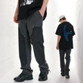 Spring and Summer New Chinese Style Retro Washed Irregular Straight Casual Pants Loose Wide Leg Trousers Pants