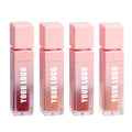 Shimmer Glossy Lipglos Custom  Own Logo Beauty Makeup Gradual Pink Lip Gloss Tube Vegan Clear Lipgloss