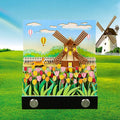 3D Memo Pad Custom Sticky Notes Windmill Flowers Tear Off Note Pad Kawaii Stationery Items for School Birthday Gift for Girls