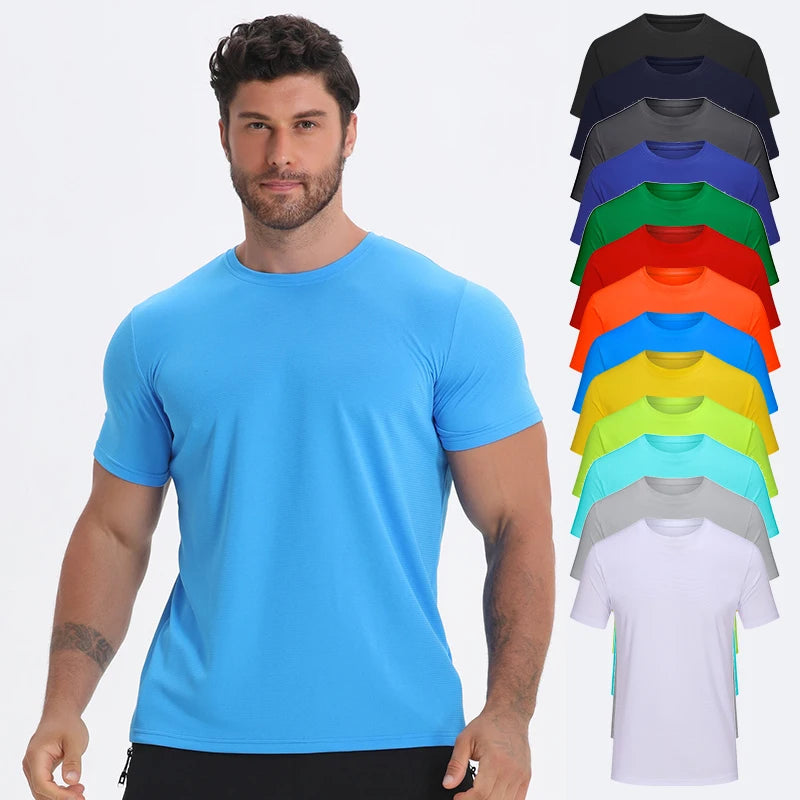 Polyester Mesh Fabric Blank Multi Color Sport Quality t Shirt Kids and Adult Cheap Gym t Shirt