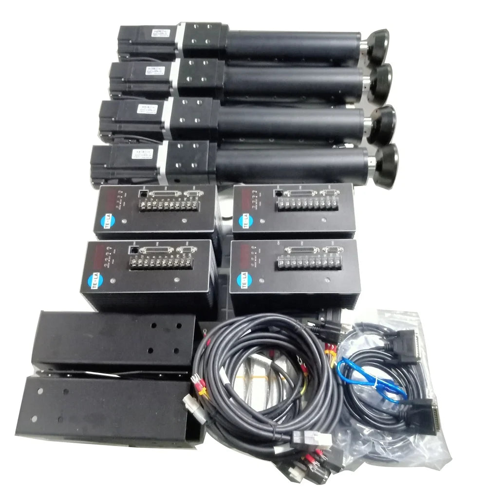DIY TELA TA16B 4Dof Motion Platform 150mm Electric Cylinder 750W Servo Motor Driver Aluminum/Metal Construction for Car
