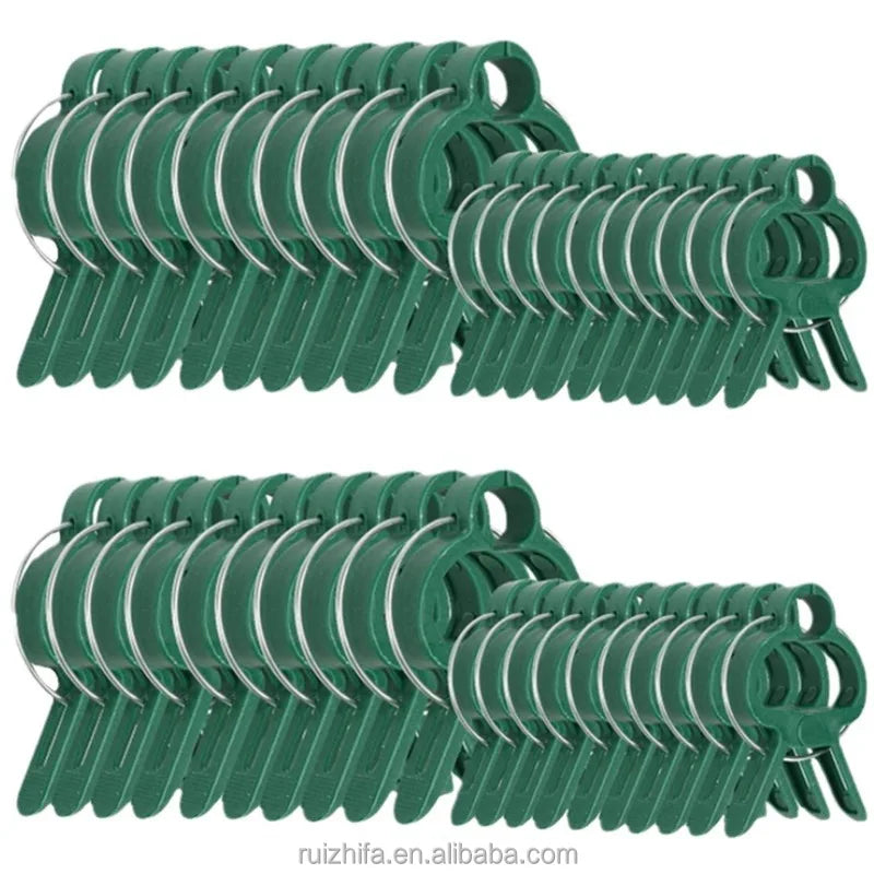 Custom Pack Reusable Fixed Plant Plastic Claw Clip Greenhouse Garden Tools for Tomato Support and Flower Vines