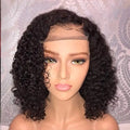 Vietnamese Short Loose Curly Human Hair Wigs Lace Front Deep Part Pixie Cut Short Curly Hair Bob Wigs for Black Women Perruque MegaBDM