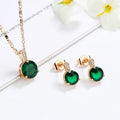 Diamond Zirconia Plated Gold Dainty Joyas Gold Jewelry Set 18k with Stone 2022 Wholesale Jewellery Setsjewelry Sets for Women