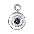 Gorgeous Rhodium Plated 925 Silver Jewelry Natural London Blue Topaz Pendant for Women's Anniversary Gift