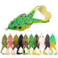 9cm/13.6g Topwater Floating Weedless Propellers Frogs Soft Bait Bass Lure Silicone Fishing Lures Prop Frog Lures for Bass