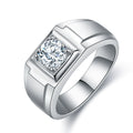 2022 New Style Father's Day Gift for Dad Men Ring Stainless Steel Jewelry S925 Moissanite Diamond Silver Jewelry Rings