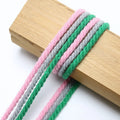 China's Hot Selling 1-8mm Braided Cotton Webbing High Tenacity 100% Cotton Three Strands Cord with Multi-Colors