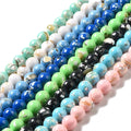 PandaHall Synthetic 8mm 10mm Green Blue White Turquoise Loose Stone Beads for DIY Jewelry Making Blue Turquoise Loose Beads