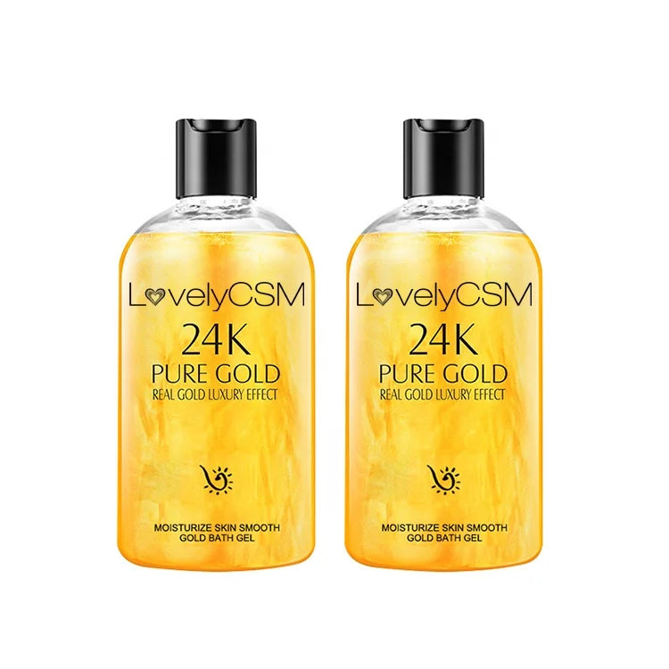Shower Gel 24K Female Herbal Natural Superior 550ml Private Label Body Fragrance Hotel Travel Spa Home Use
