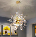 Modern Nordic Golde Glass BUlb Decorative Chandelier Pendante Light for Living Room