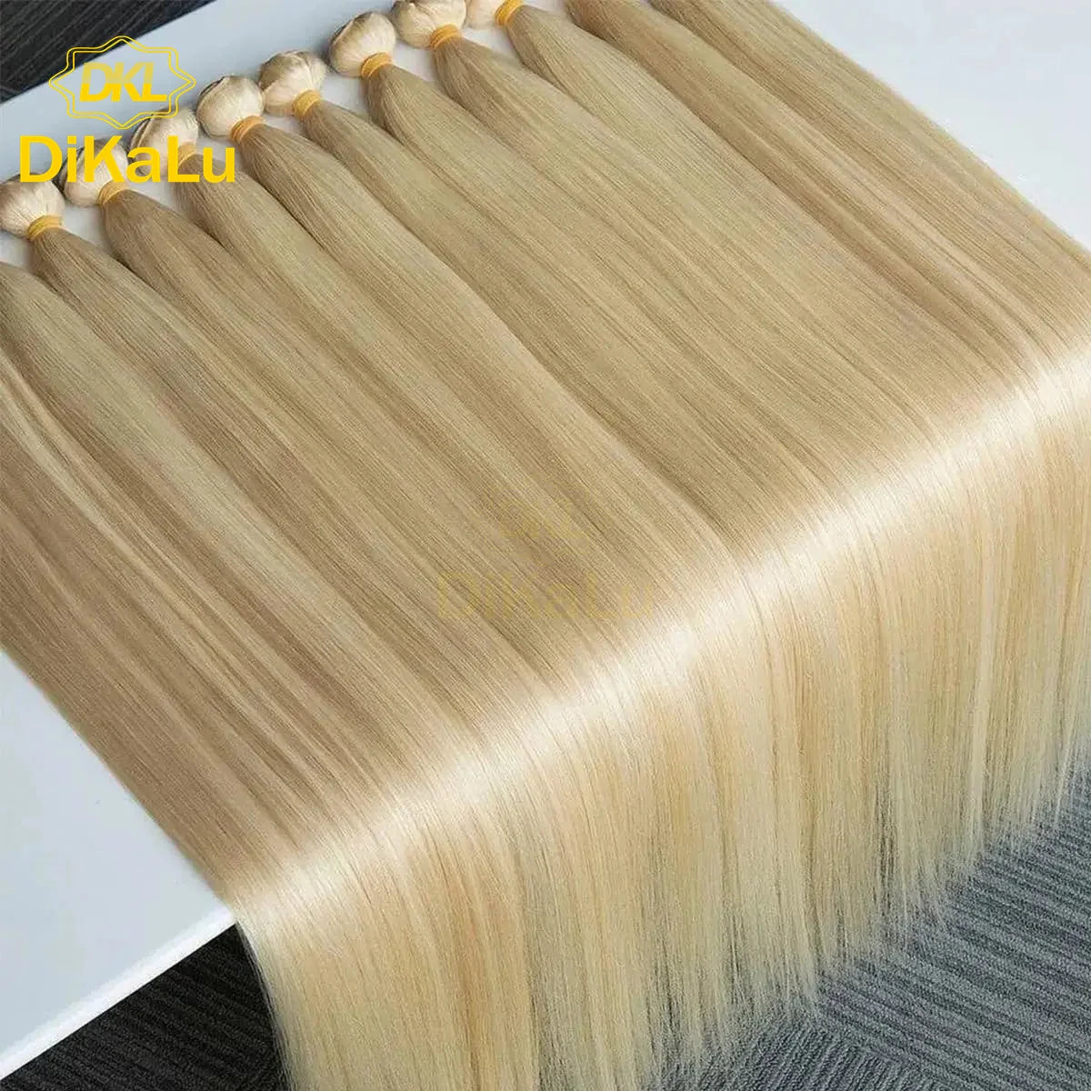 DKL Cheap 12A Brazilian Human Hair Blonde Remy Virgin Bundles Raw Natural Body Wave Extensions Machine Double Weft All Colors