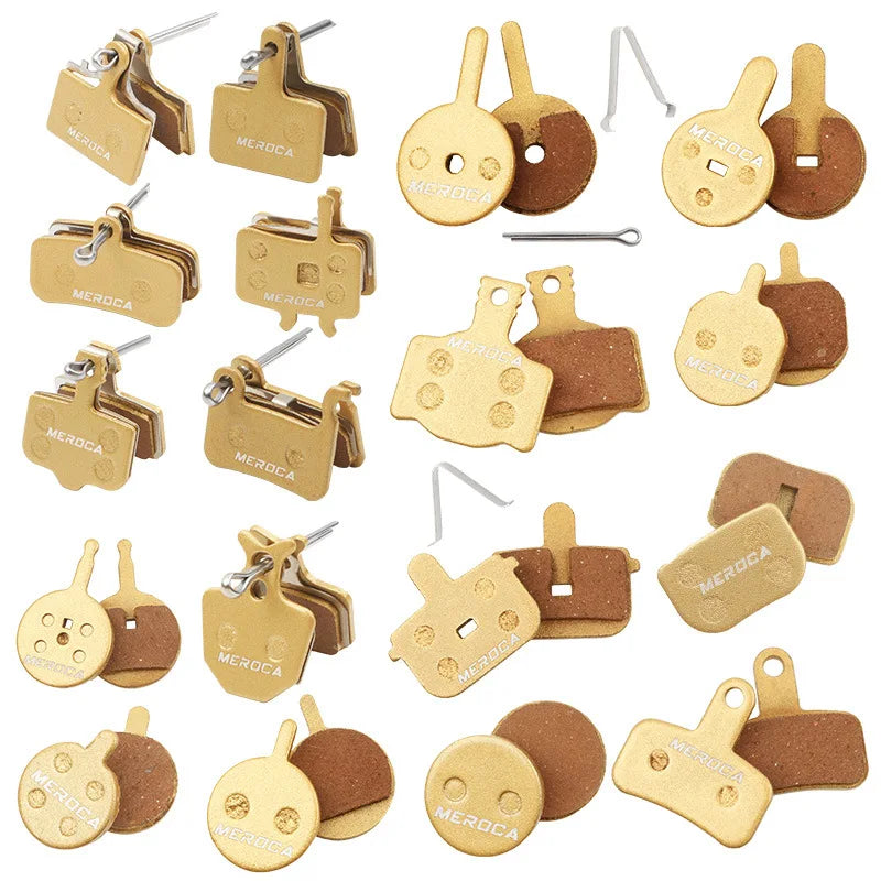 OEM Customized MEROCA Sintered Metallic Metal Bicycle Disc Brake Pads for MTB Mountain Bike Ebike  XTR M355 XT BB7 BB5