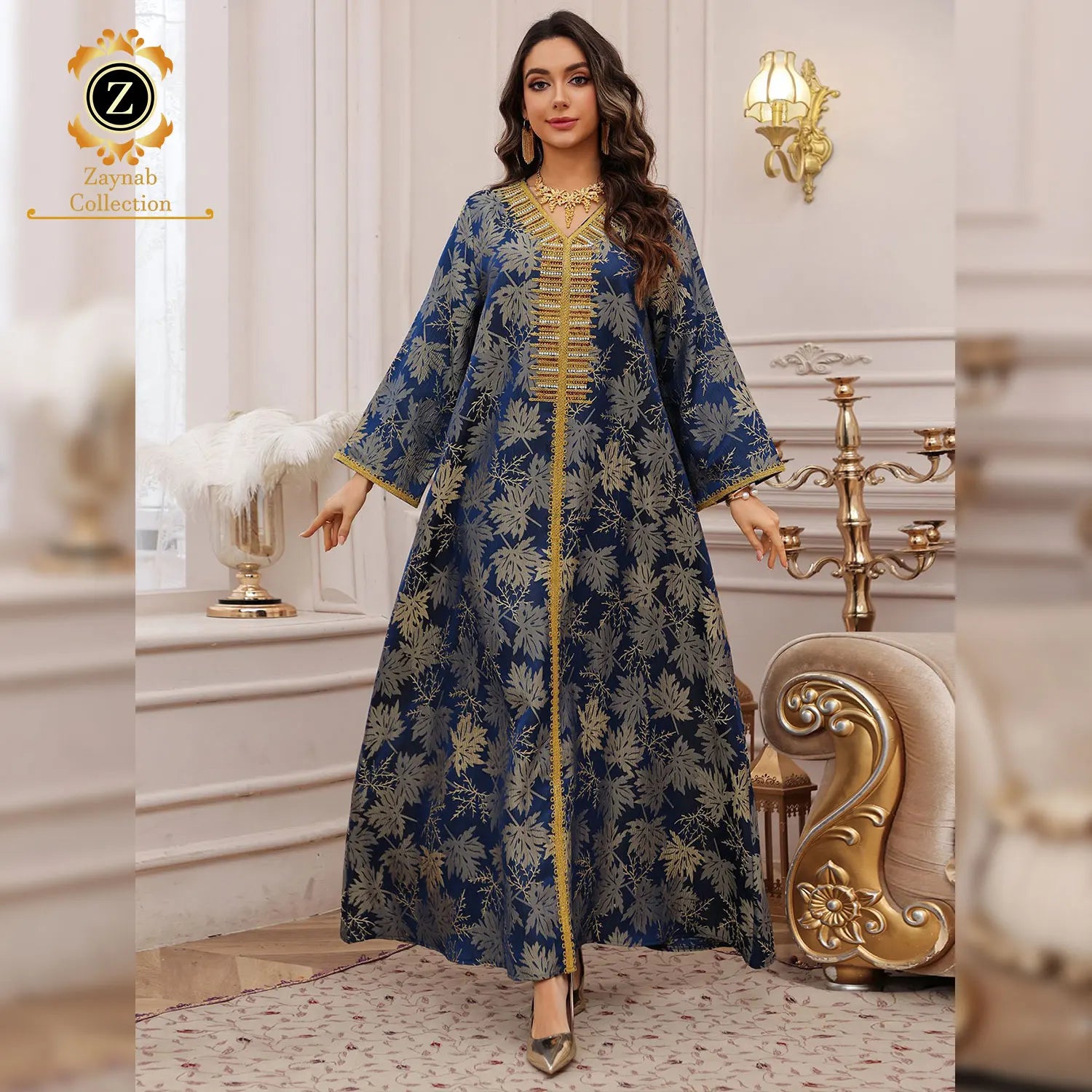 Zaynab Women Muslim Dress Muslim Abayas Muslim Women Women Dress Dubai Elegant Dubai Jalabiya Ramadan Abaya