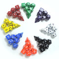 D6 Custom Engrave  Mini Workout Polyhedral Plastic Dice Set with Bag Custom logo