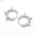 Wholesale Spike Huggie Earrings 18k Gold Plating  Cone Geometric Hoop Earrings for Women 925 Sterling Silver