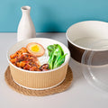 TERRAX Custom Printing Recyclable Food Grade Corrugated Paper Bowl for Restaurant Salad & Cookie Use