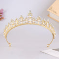 Fashion Popular Handmade Pearl Bridal Crown Princess Party Headdress
