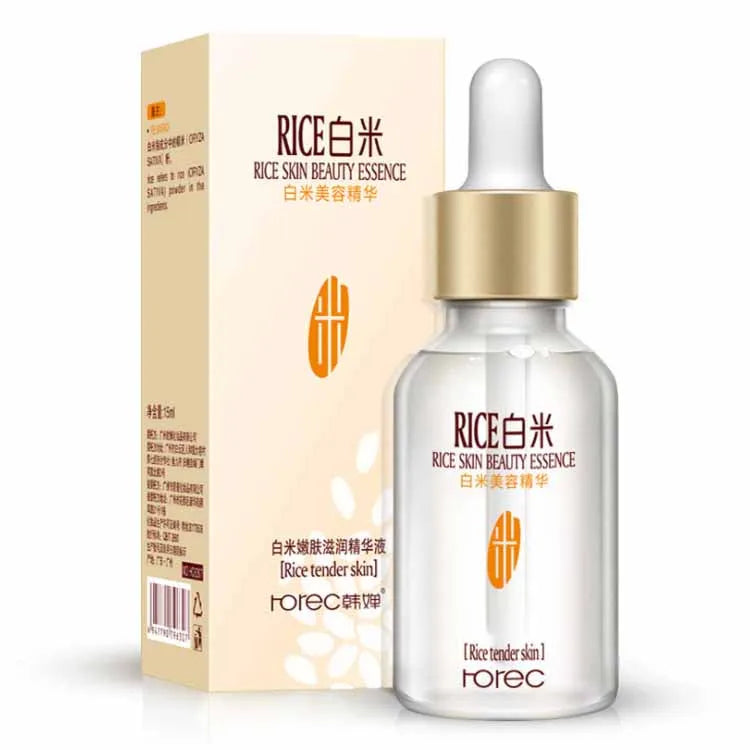 OEM ODM Face Care White Rice Extract Essence Moisturizer Whitening Moisturizing Serum