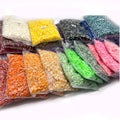 Customized Factory  Colorful AB Color Half Round Pearl Imitation ABS Loose Flat Back Pearl for Nail Art DIY Accessory