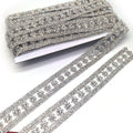 Crystal Rhinestone Chain Bridal Sash Rhinestone Trim Applique Wedding Belt Jewelry Trims