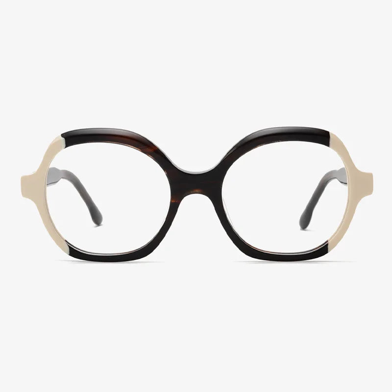 2023 Women Big Frame Optical Glasses Spectacles Custom logo Handmade Eyeglasses Frame Acetate Women Glasses Frame