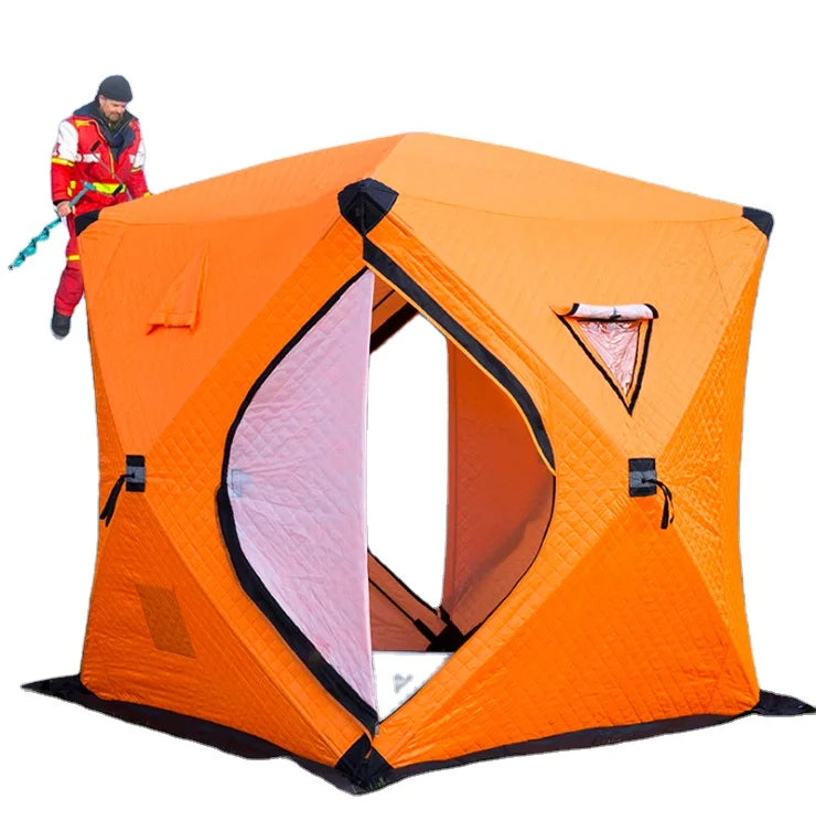 Hot Sale 4-Season Insulated Ice Fishing Tent Camouflage Pop-up Winter House for Outdoor Sports