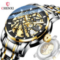 CHENXI 8812 New Men Automatic Mechanical Watch Tourbillon Sport Clock Steel Waterproof Business Wristwatch Gift Relojes Hombre